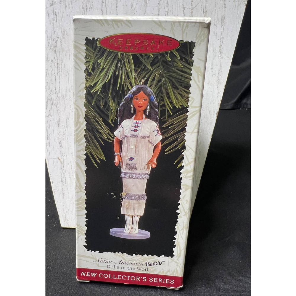 Hallmark Ornament Native American Barbie Christmas 1996 Dolls of the World